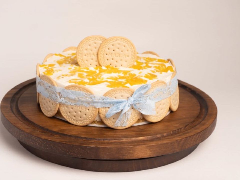 Charlota de melocotones